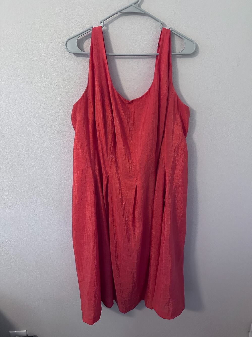 Nine‎ West Womens Dress Sheath Sleeveless Size 18W Orange Pink career business